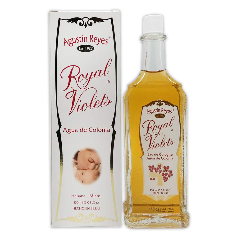 Royal Violets By Agustin Reyes 5 Oz Agua De Colonia Eau De Cologne Glass Bottle Beauty & Personal Care Agustin Reyes