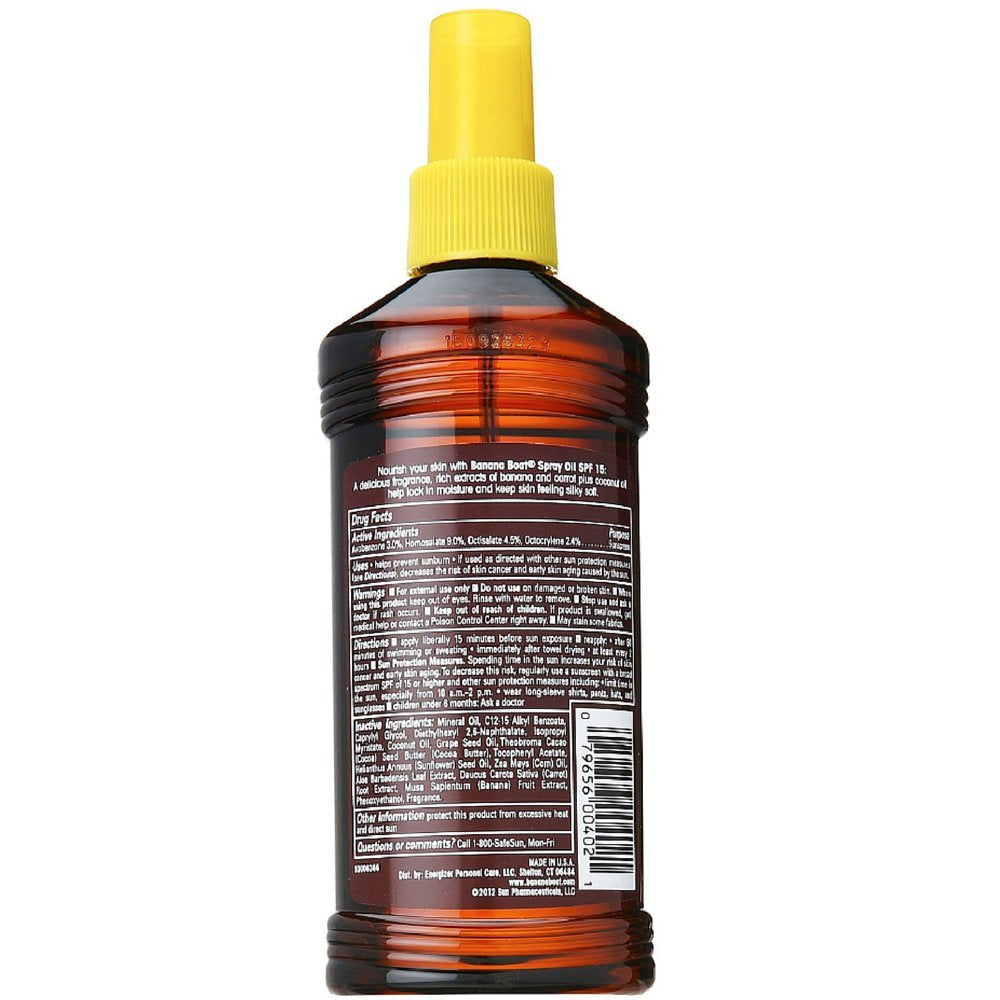 Banana Boat Protective Spray Oil, Sunscreen SPF 15 8 oz (Pack of 2) Beauty & Personal Care Banana Boat