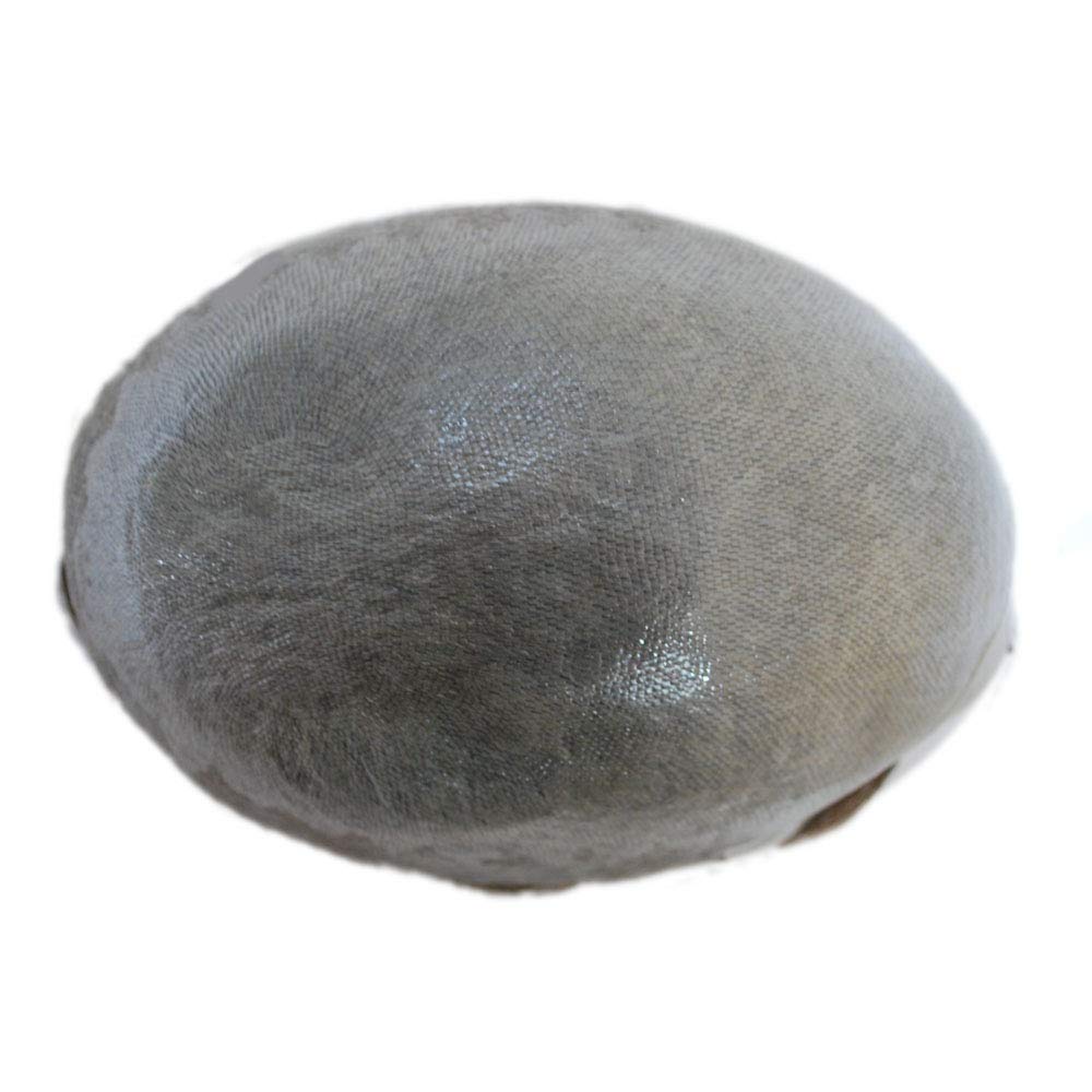 Super Thin Skin Toupee for Men Black Brown Human Hair Unit (3#-ash brown) Beauty & Personal Care Suncolor Hair