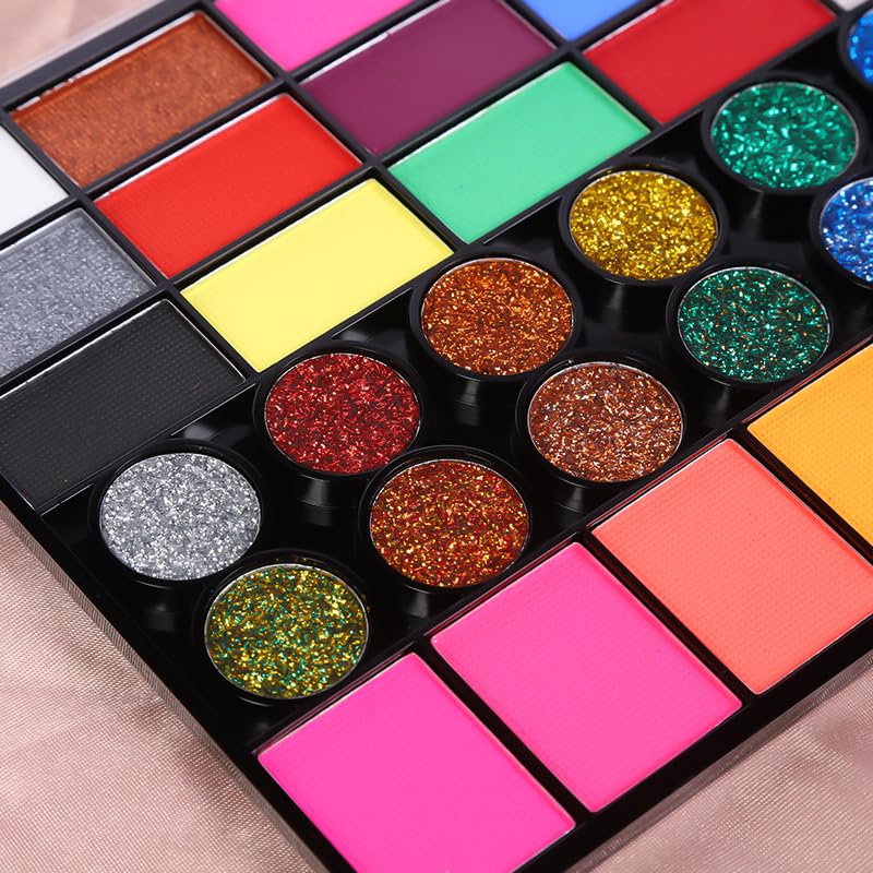 Water based colors painted body and face (WTCOLOR9) Beauty & Personal Care MayGirl