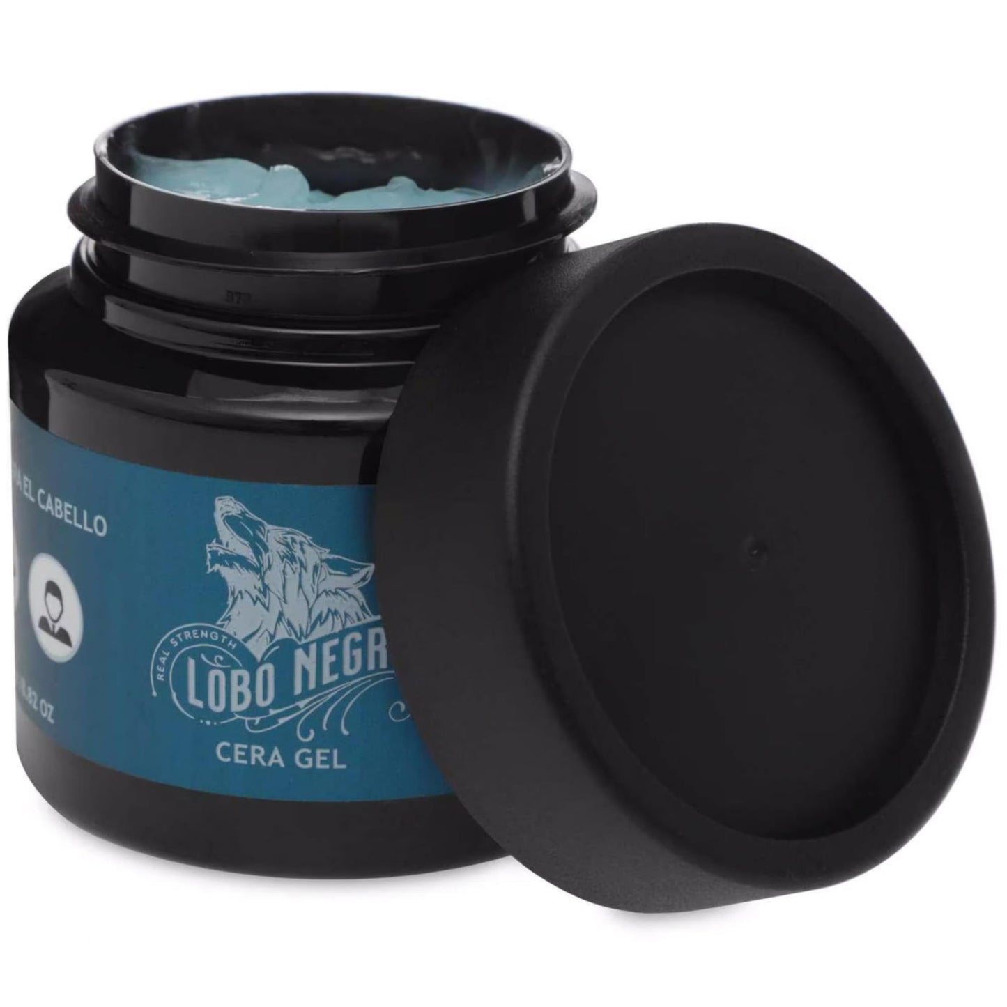 Tu Salud Plus Lobo Negro Cera Wax Gel 250g - Strong Hold, High Shine Hair Styling Wax Gel for Men - Long-Lasting, Non-Flaky/Cera para Cabello Lobo Beauty & Personal Care Tu Salud Plus