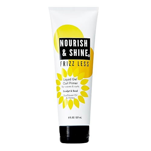 Nourish & Shine Frizz Less Liquid Gel Primer 8OZ Beauty & Personal Care Nourish & Shine
