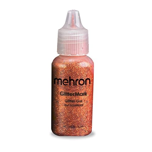Mehron Makeup GlitterMark Glitter Gel (.5oz) (Orange Harvest) Beauty & Personal Care Mehron