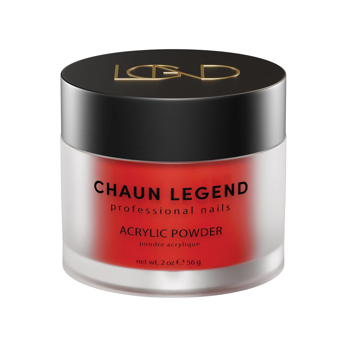 Chaun Legend Acrylic Powder, 2 Oz Long Lasting Salon Quality, Bubble Free, Self Leveling Professional Manicures, Fake Nails, Carving & Extensions, Bed