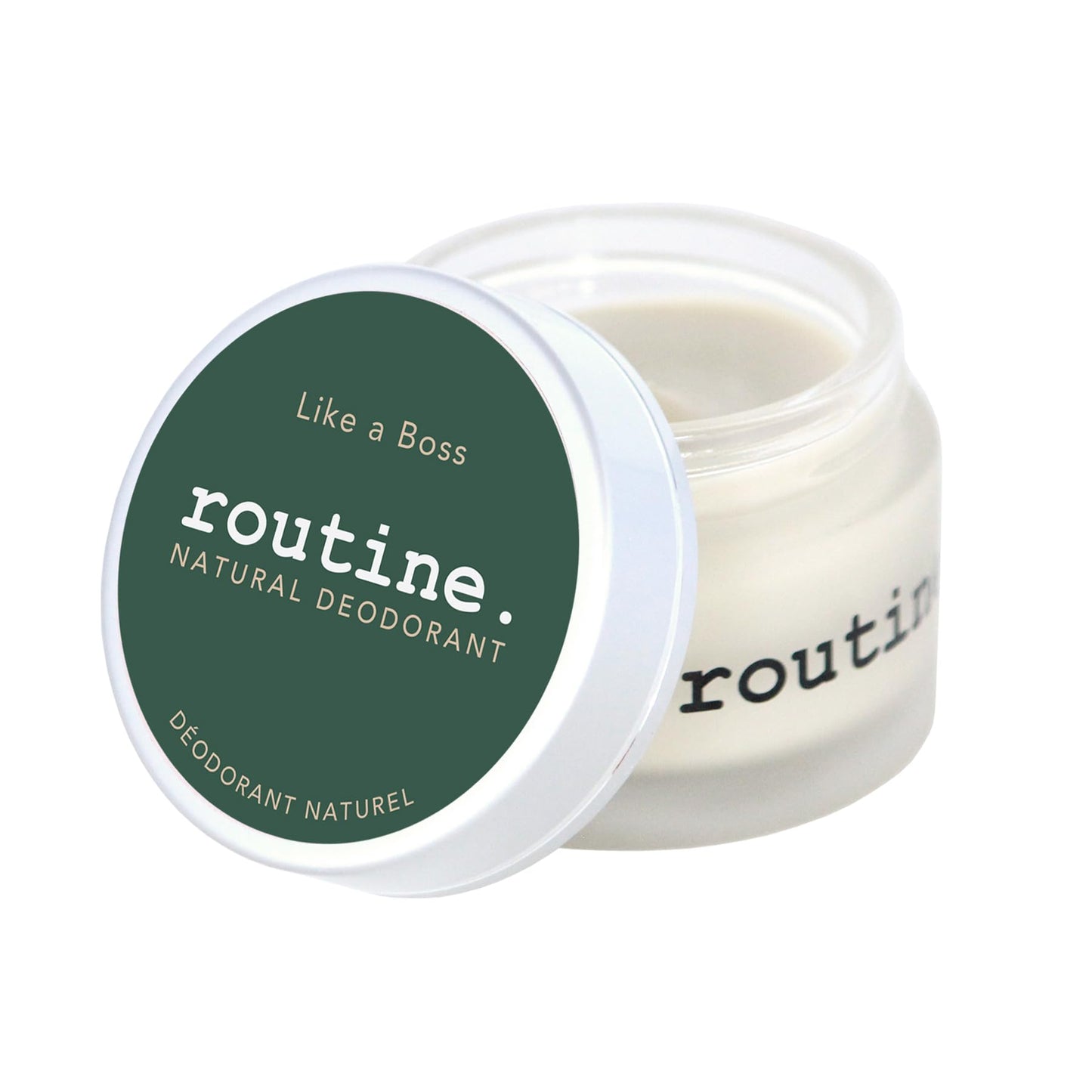Routine. Natural and Aluminum Free Deodorant (2 Fluid Oz.) for Women and Men - Like a Boss - Rose Geranium, Mandarin and Bergamot (Cream Jar Formula) Beauty and Personal Care Routine