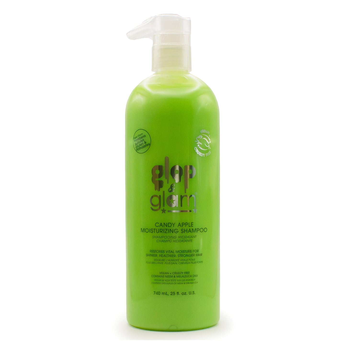 Glop & Glam® Candy Apple Moisturizing Shampoo for Kids (25.0 fl oz) | Paraben, Phthalate & Gluten Free | Shinier, Softer & Stronger Feeling Hair | Beauty & Personal Care Glop & Glam