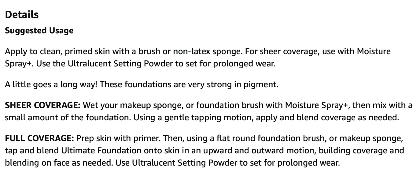 CINEMA SECRETS Pro Cosmetics Ultimate Foundation, 502-30 Beauty & Personal Care CINEMA SECRETS