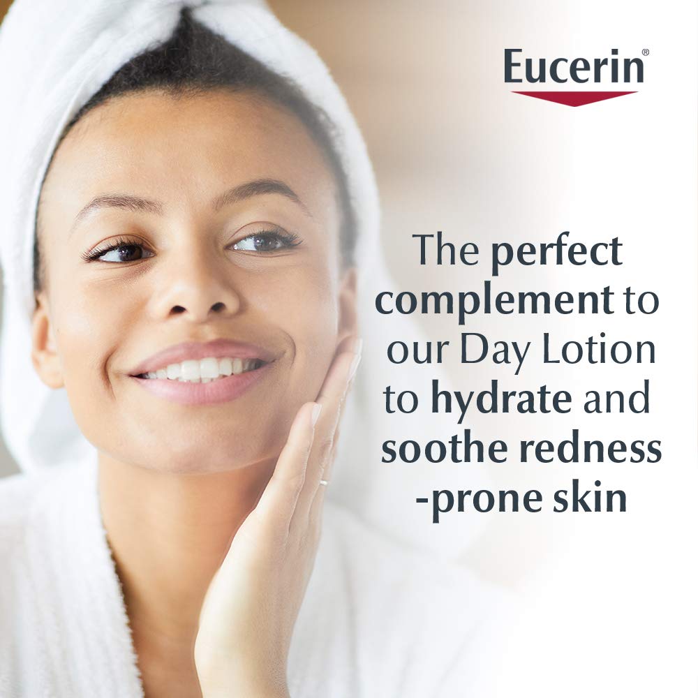 Eucerin Redness Relief Night Creme - Hydrating Cream Safe for Sensitive, Redness-Prone Skin & Rosacea - 1.7 oz Jar Beauty & Personal Care Eucerin