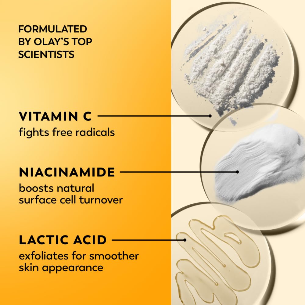 Olay Regenerist Radiance Vitamin C Face Moisturizer: Bright & Even Lightweight Cream for Women - Brightens, Hydrates, Evens Tone + Texture for Glowing Beauty & Personal Care Olay