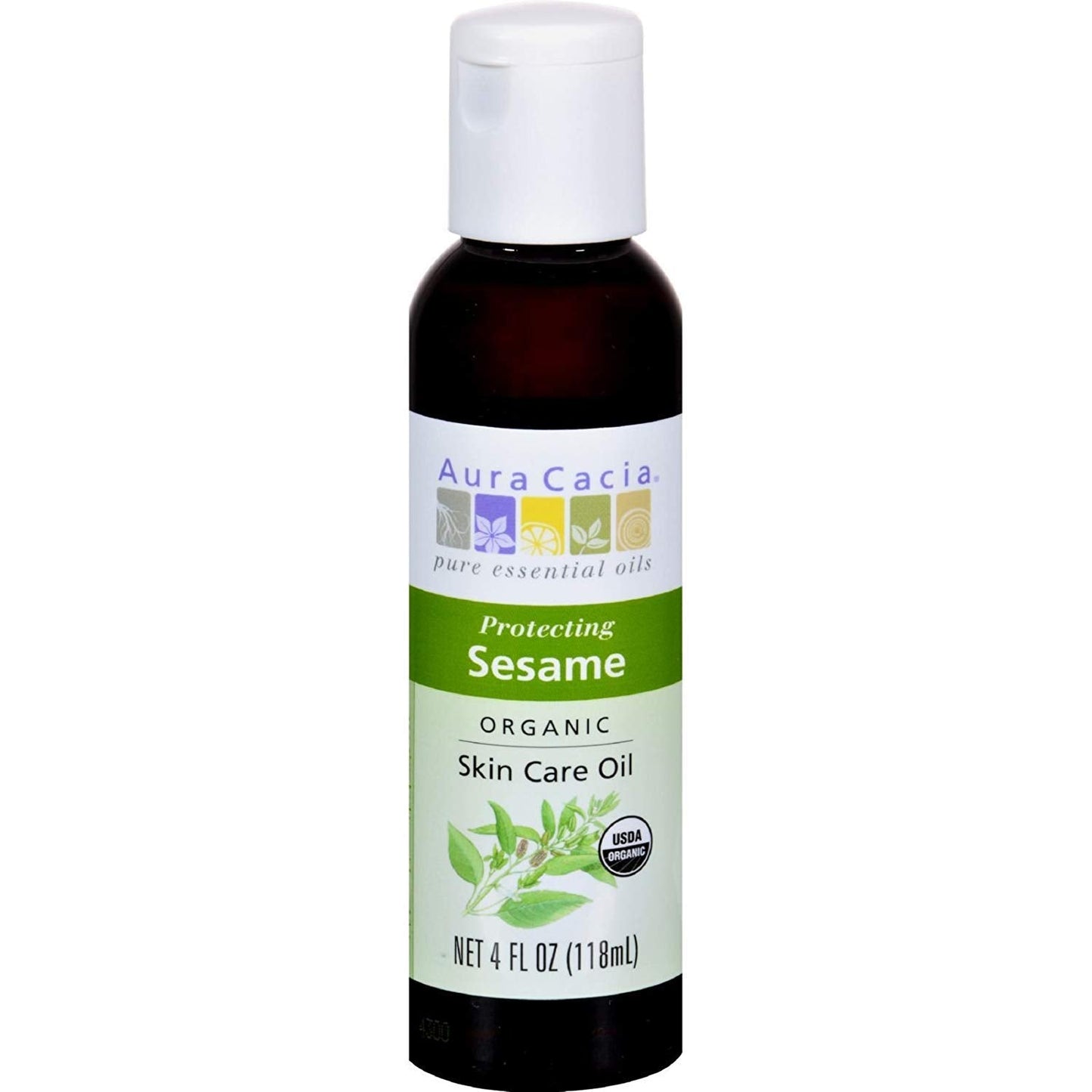 Aura Cacia Organic Sesame Skin Care Oil, 4 Ounce - 6 per case.6 Beauty & Personal Care Aura Cacia