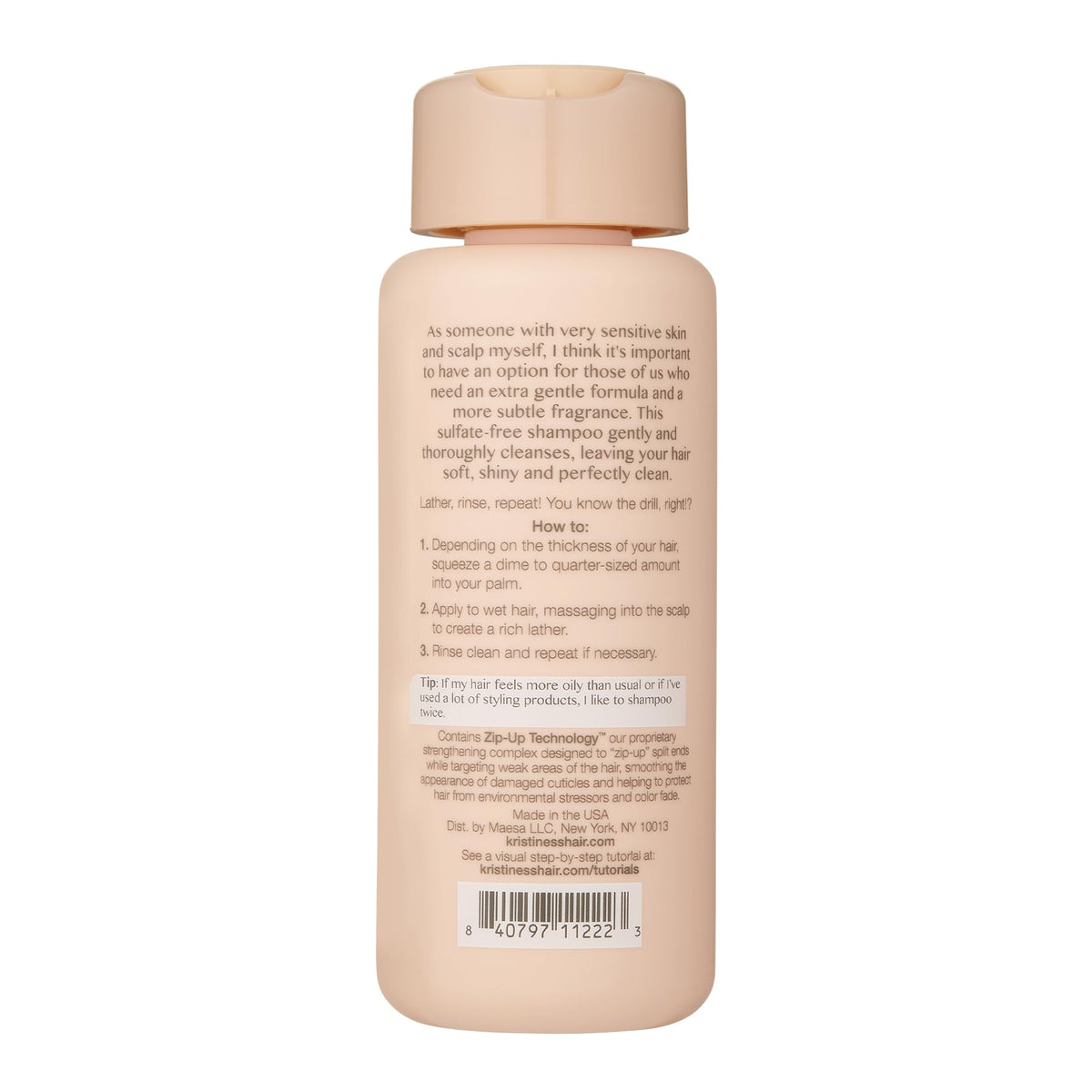 Kristin Ess Hair Extra Gentle Shampoo for Sensitive Skin + Scalp, Moisturizing + Hydrating Shampoo for Dry Hair, Vegan, Color Safe + Keratin Safe, 10 Beauty & Personal Care Kristin Ess