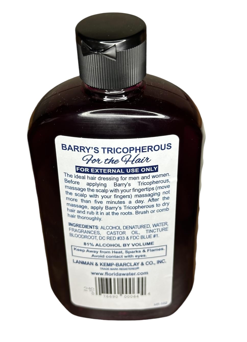 LK Barry's Tricopherous liquid regular for Hair (black) 8oz "Pack of 2" Beauty & Personal Care Tricopherous