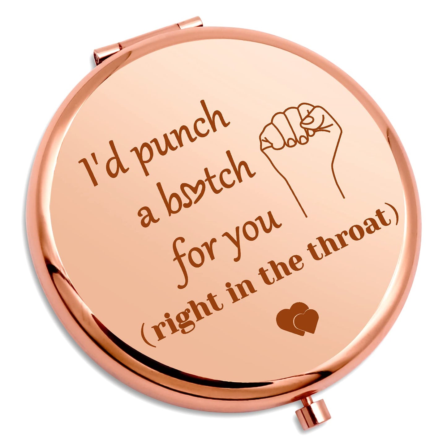 Gevody Best Sister Gifts Funny Compact Makeup Mirror Friendship Gifts for Girls Best Friend Birthday for Women Soul Sister Travel Makeup Mirror Beauty & Personal Care Gevody