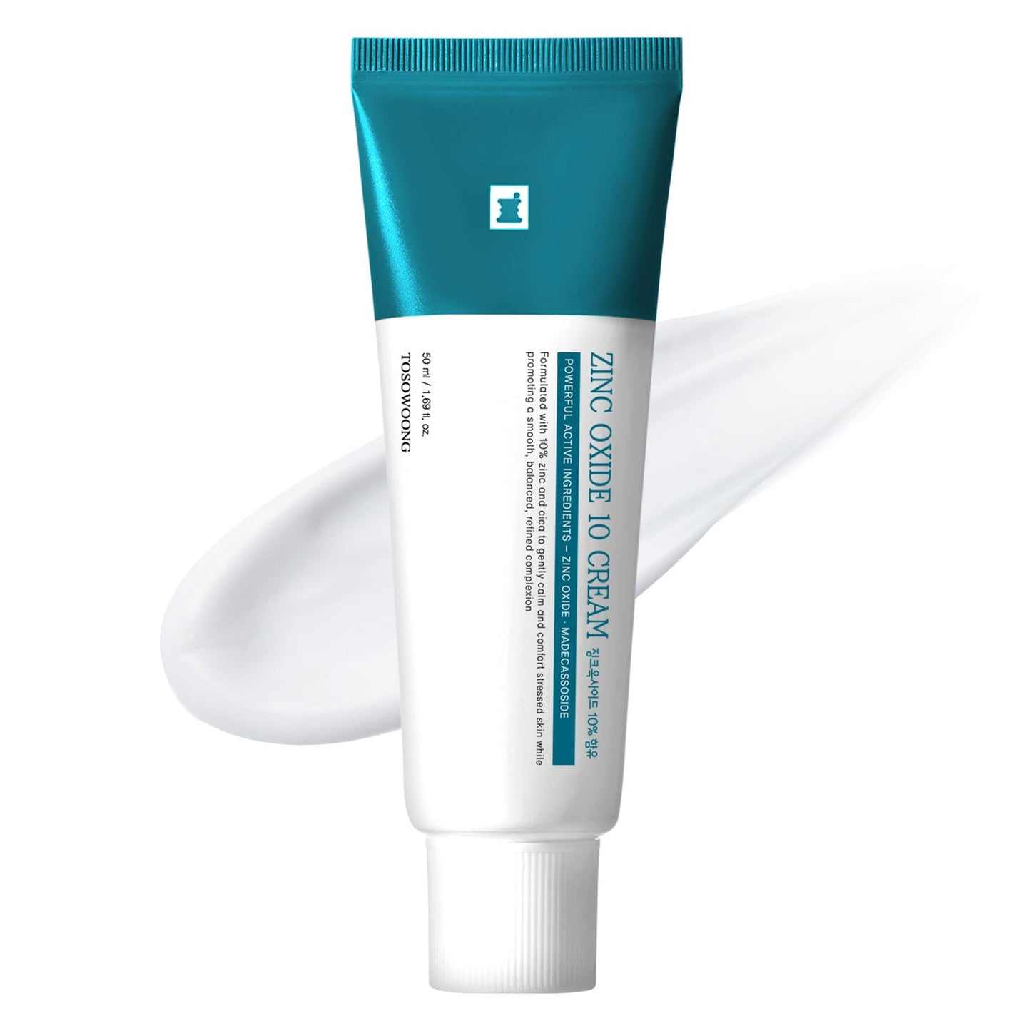 TOSOWOONG Zinc Oxide 10 Cream, 100,000ppm Zinc Oxide, Heal, Soothe Acne, Redness, Rosacea Treatment, Skin Barrier Repair, Moisture, Non-Comedogenic Beauty and Personal Care TOSOWOONG Default Title