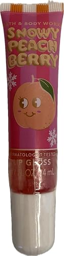 Bath and Body Works Snowy Peach Berry Tinted Lip Gloss .47 Ounces Beauty & Personal Care Bath & Body Works
