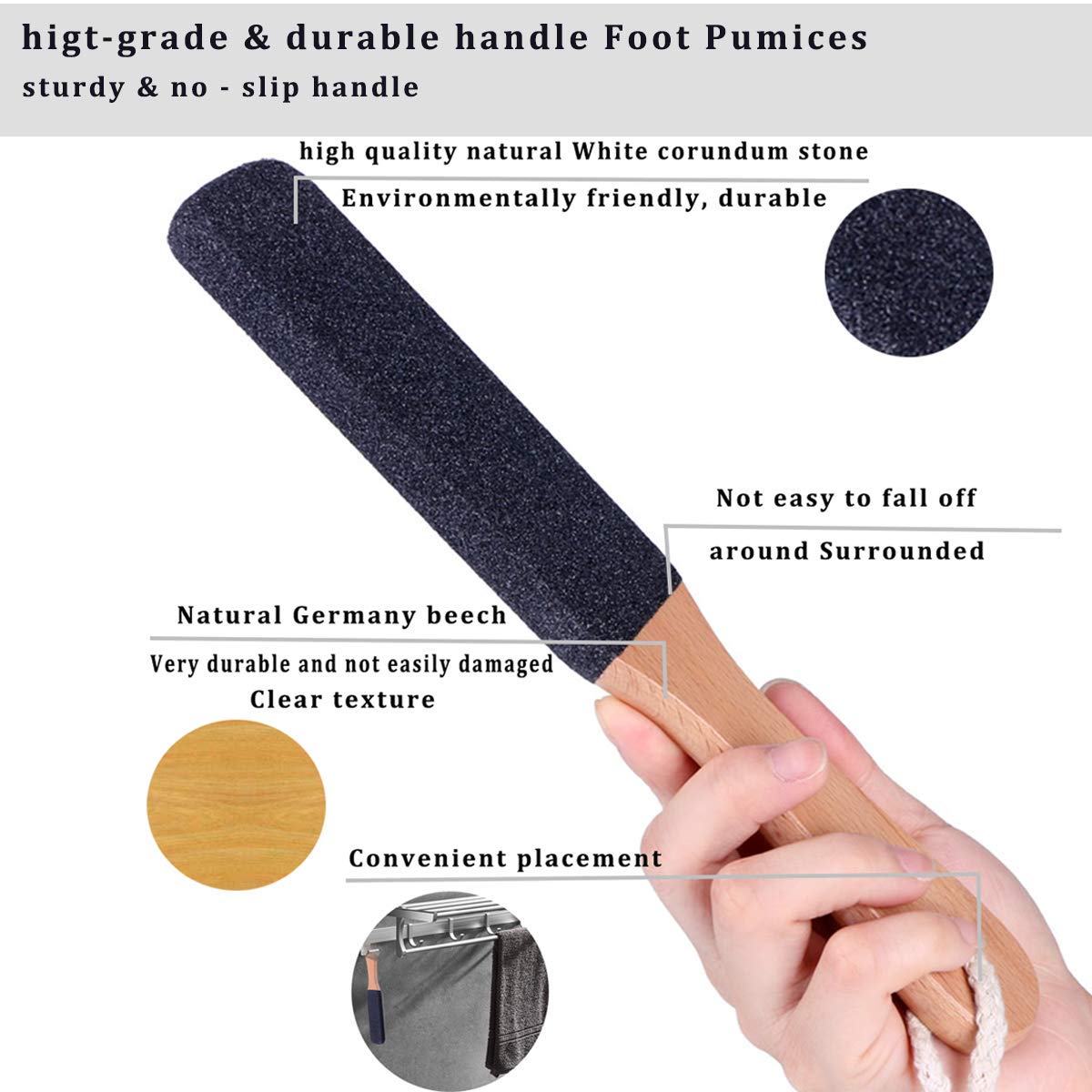 Kinepi Foot File Callus Remover Foot Scrubber,Professional Pedicure Foot Rasp Removes Cracked Heels,Dead Skin,Corn,Hard Skin,Pumice Stone for Scraper Beauty & Personal Care Kinepi