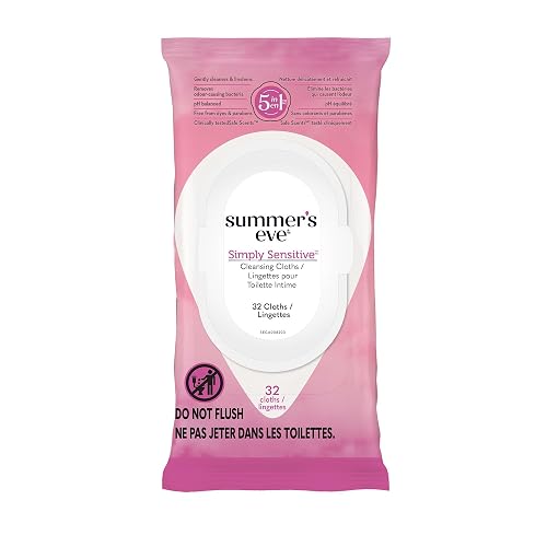 SUMMER'S EVE Cleansing Cloths for Sensitive Skin-32 ct Beauty & Personal Care Summer's Eve