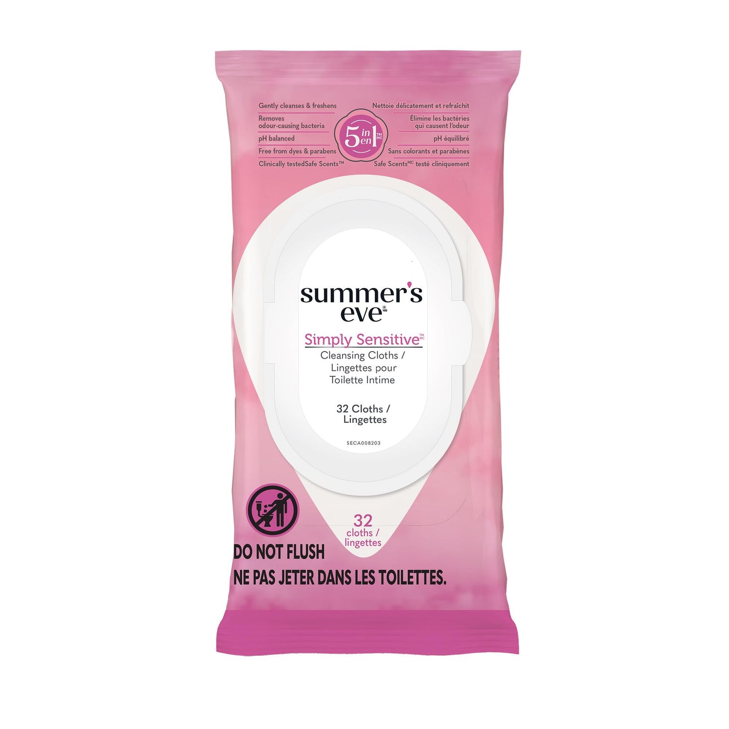 SUMMER'S EVE Cleansing Cloths for Sensitive Skin-32 ct Beauty & Personal Care Summer's Eve