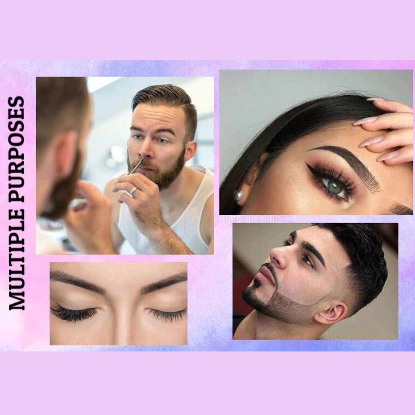 ITALLY Professional Salon TWEEZERS with Easy Scissor Handle, The BEST PRECISION EYEBROW TWEEZERS Men/Women, Pinzas Para Cejas, Ingrown Hair Beauty and Personal Care ITALLY