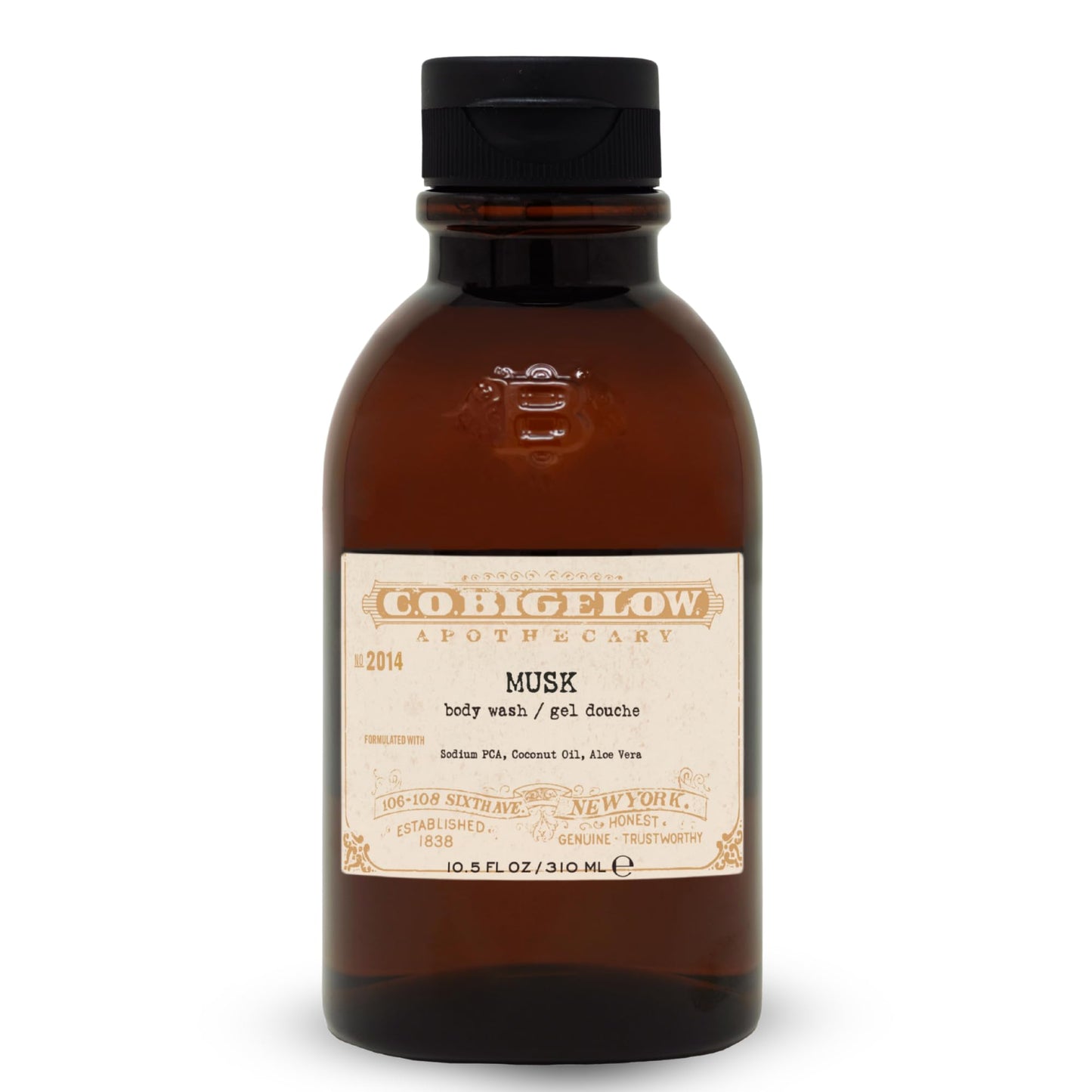 C.O. Bigelow Musk Body Wash, Iconic Collection Moisturizing Body Wash with Coconut Oil & Aloe Vera, 10.5 Fl Oz Beauty & Personal Care C. O. Bigelow
