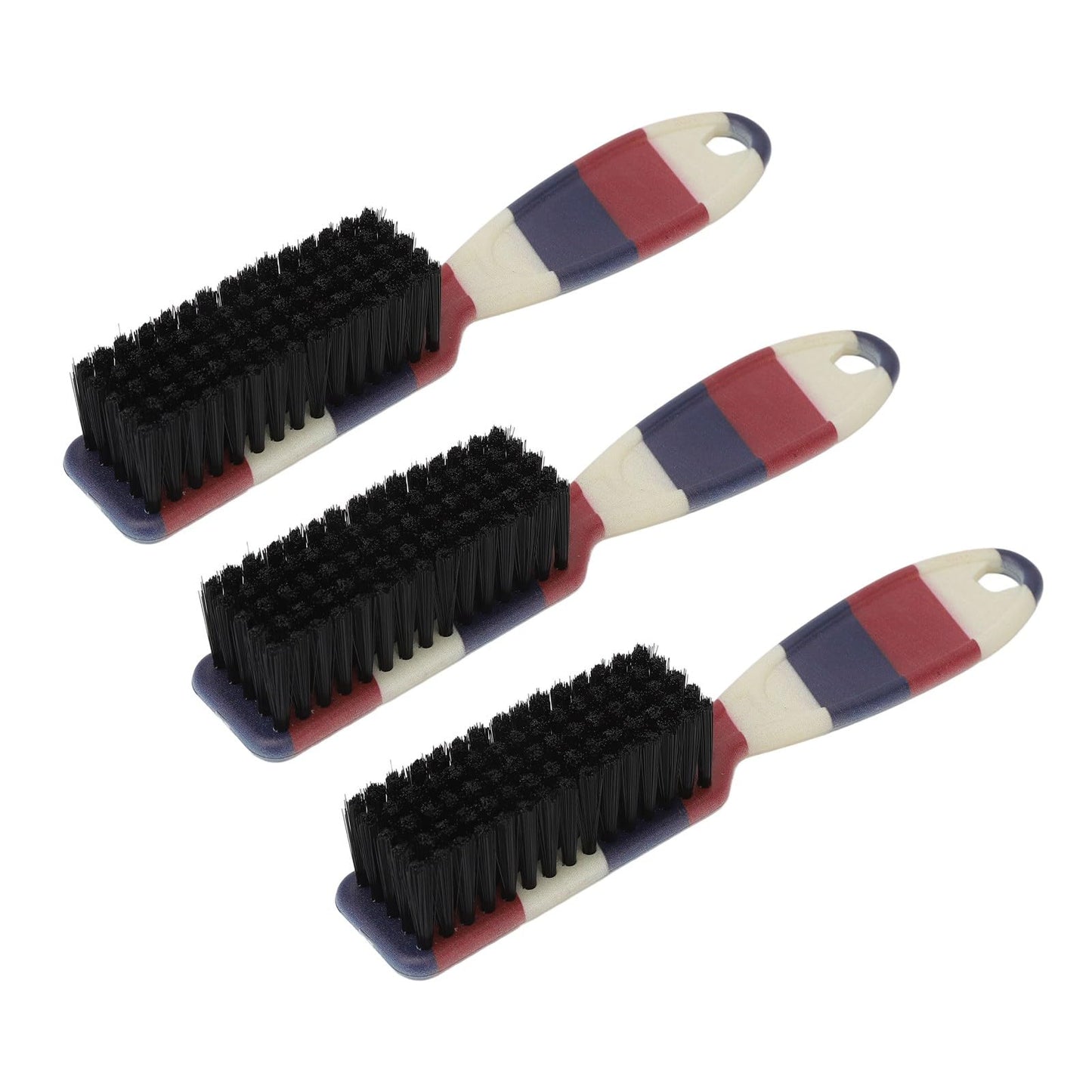 Soft Ergonomic Beard Fade Brush with Reinforced Nylon for Barber and Home Use - 3pcs Set for Comfortable Beard Styling and Cleaning Beauty and Personal Care Saluaqui