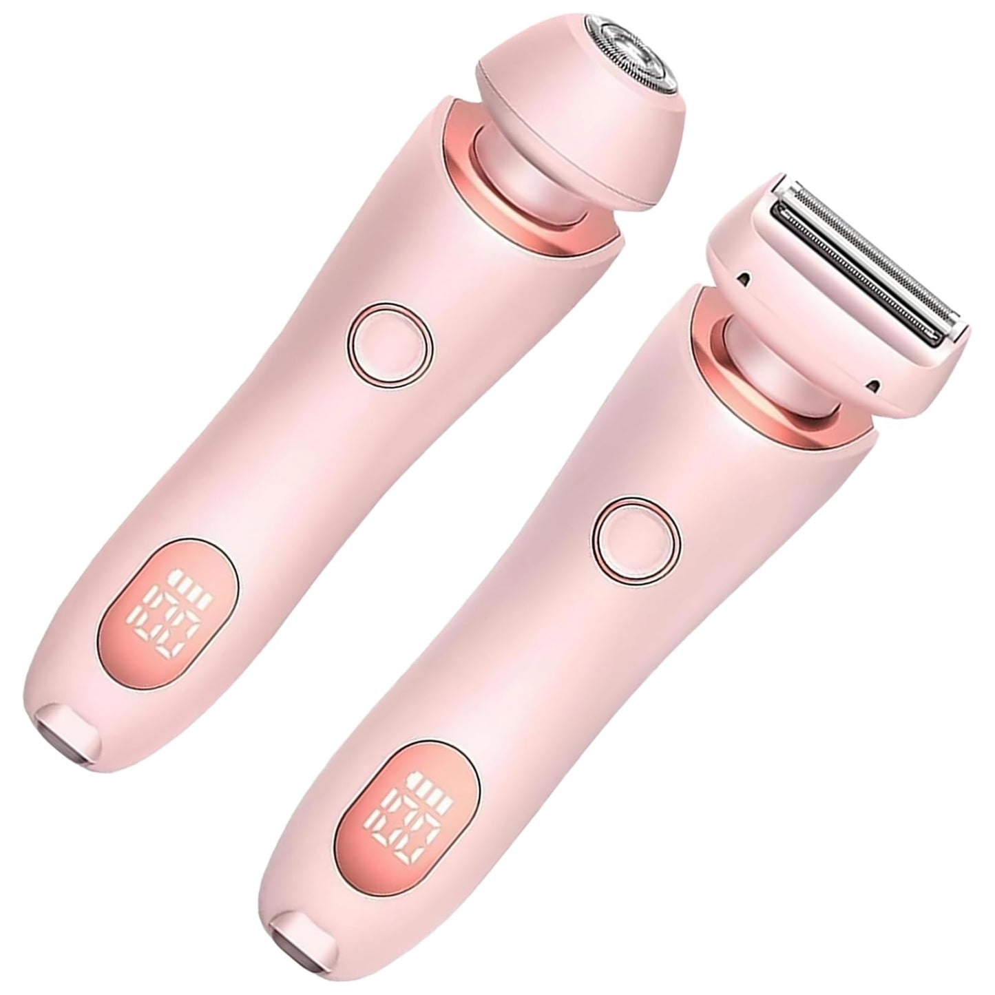 Electric Shaver for Women, Pink, Dual-Head Rechargeable Hair Remover, Shaver with Interchangeable Heads, IPX7 Waterproof, Designed for a Smooth Shave Beauty and Personal Care yeeplant