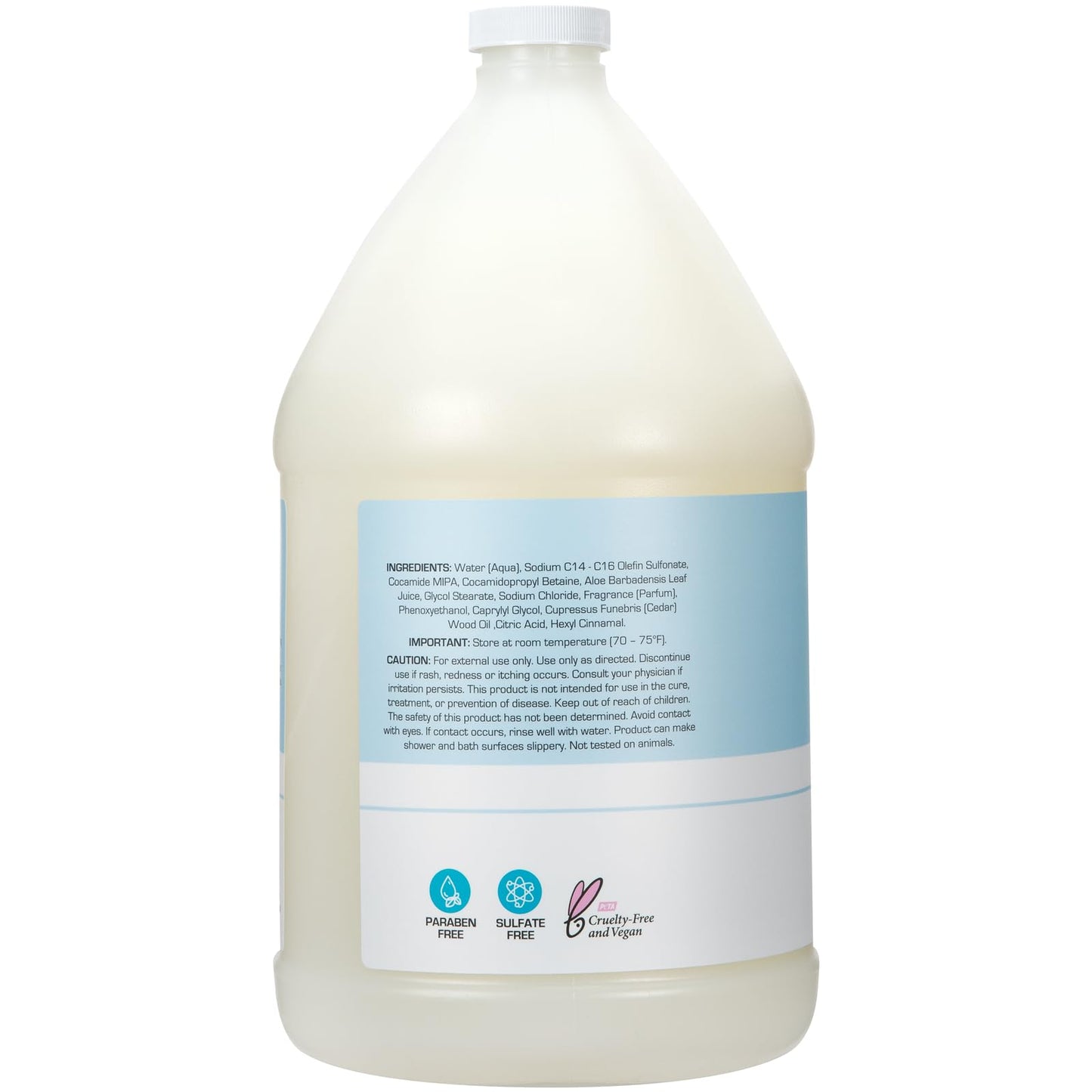 Ginger Lily Farms Club & Fitness Nourishing Body Wash, 100% Vegan & Cruelty-Free, Bath & Shower Gel for Men and Women, Rain Water Scent, 1 Gallon (128 Beauty & Personal Care Ginger Lily Farms