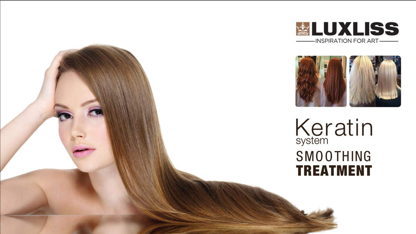 Cysteine System Curl Softening Smoothing Treatment and Keratin Daily Care Shampoo & Conditioner 4PCS Set Professional Results Straightens and Smooths Beauty & Personal Care Luxliss