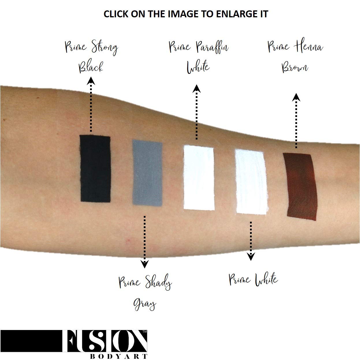 Fusion Body Art Pro Face Paint | Prime White (32gm), Professional Quality Water Activated Face and Body Paint Supplies Single Makeup Cake Beauty & Personal Care FUSION BODY ART