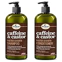 Difeel 2-PC Caffeine & Castor Shampoo & Conditioner for Faster Hair Growth 33.8 oz. - 2PC Shampoo & Conditioner Set Beauty & Personal Care Difeel