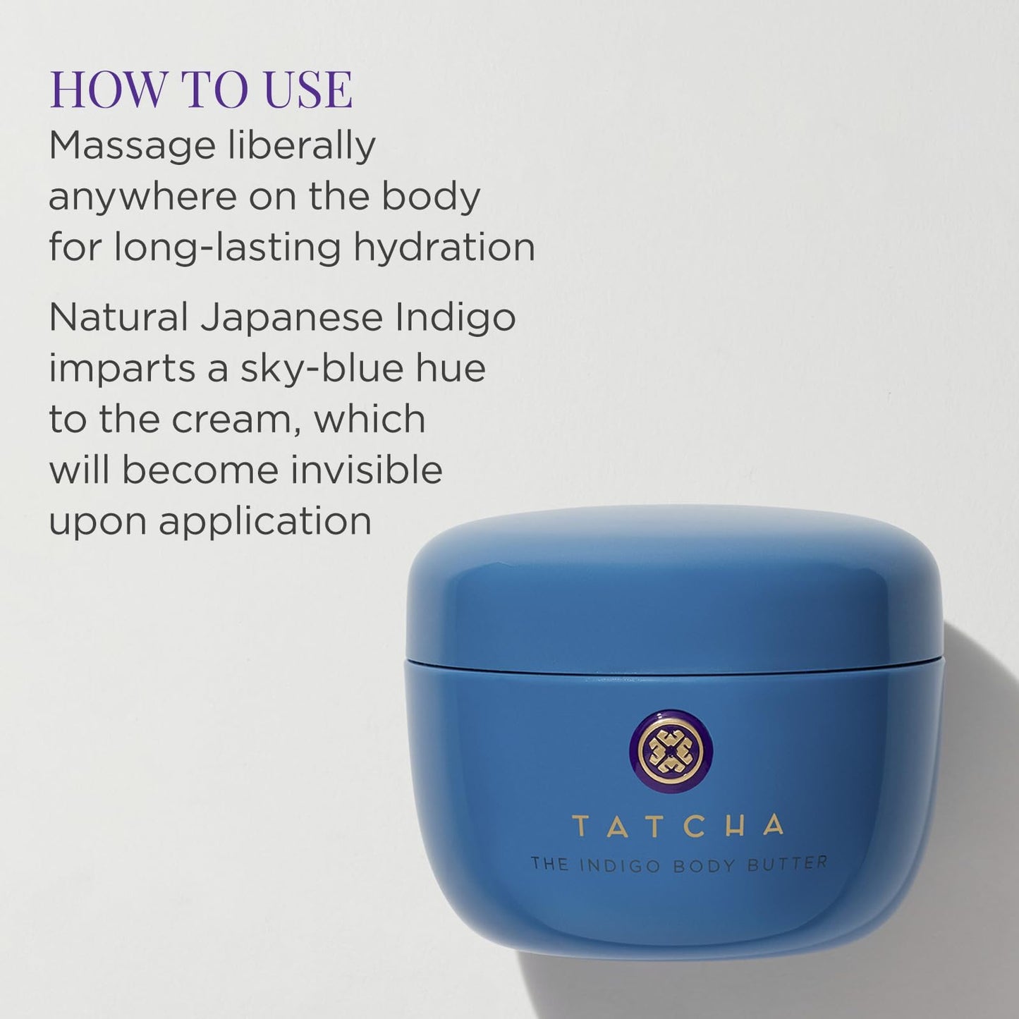 TATCHA The Indigo Body Butter | Soothing Silk Body Cream for Skin Dryness & Eczema, 200 ml | 6.8 oz Beauty & Personal Care TATCHA