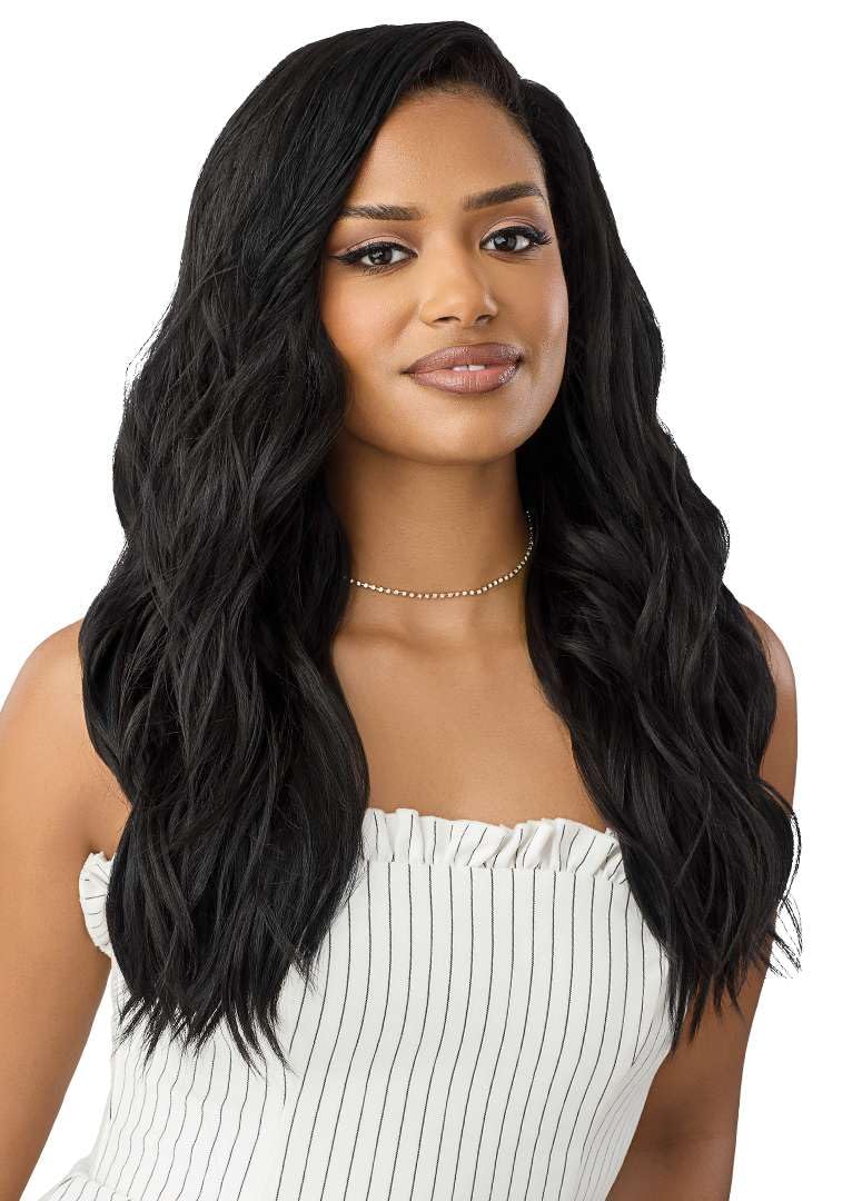 Outre Quick Weave Synthetic Half Wig - Maisie (DR2/CHOCOLATE SWIRL)