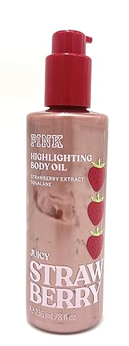 Victoria's Secret PINK Highlighting Body Oil, Juicy Strawberry, 8 fl oz, Limited Edition Beauty & Personal Care Victoria's Secret