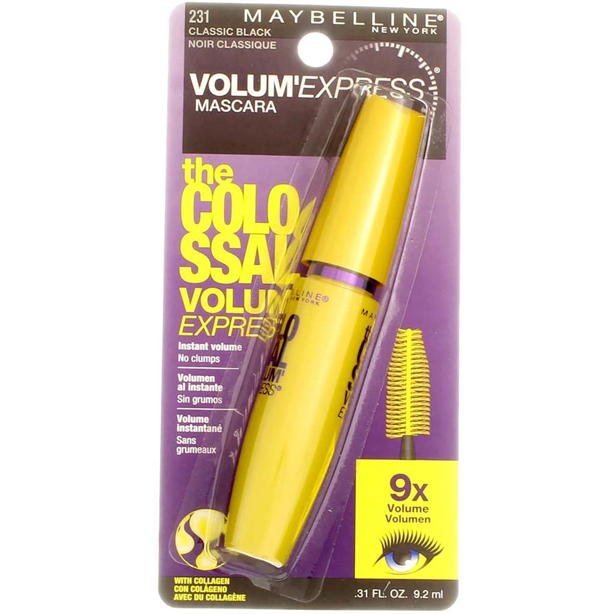 Maybelline Volum' Express The Colossal Mascara - Classic Black - 2 Pack Beauty & Personal Care MAYBELLINE
