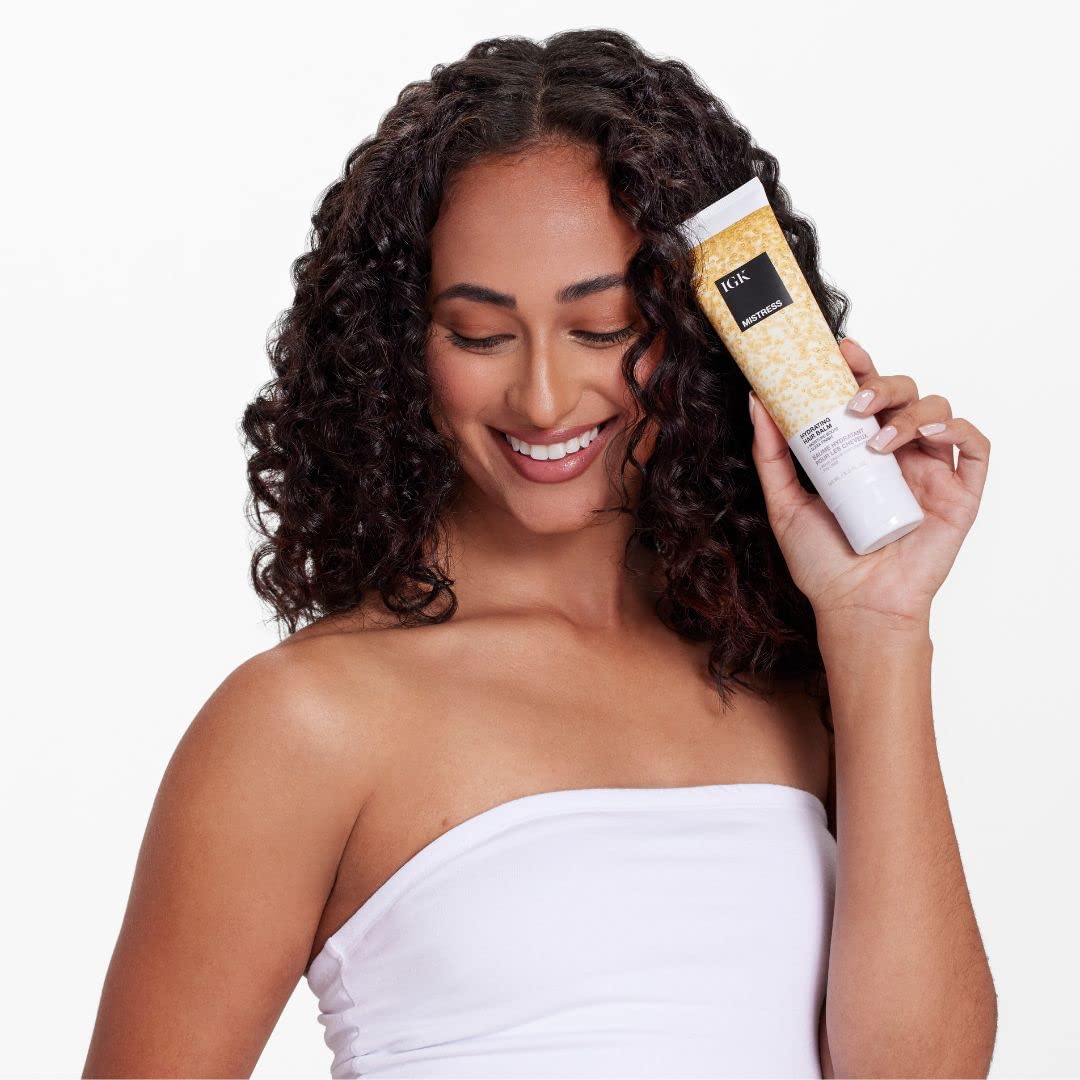 IGK MISTRESS Hydrating Hair Balm Travel | Lightweight + Frizz Control + Shine | Vegan + Cruelty Free | 1.7 Oz Beauty & Personal Care IGK