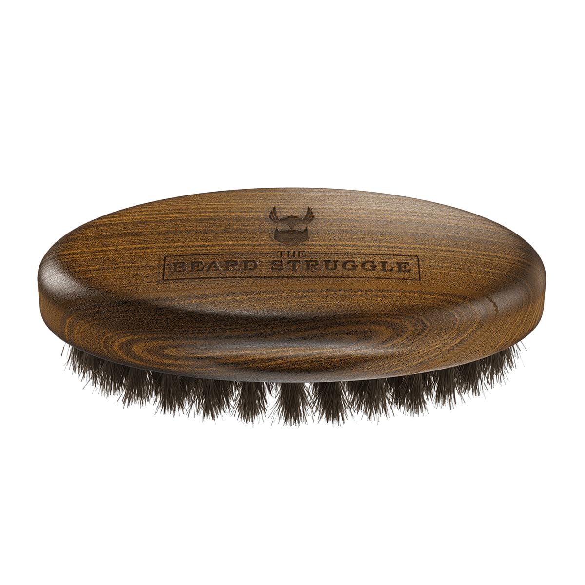Beard Struggle Men's Beard Brush - Durable Nylon Bristles with Polished Beechwood Handle for Viking Savage Hair & Grooming - Perfect Travel Size Beauty and Personal Care The Beard Struggle