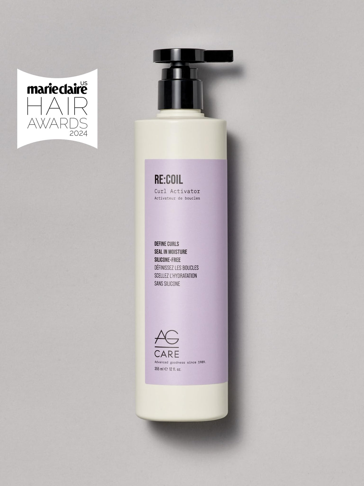 AG Care Re:Coil Curl Activator Curl Cream Award-Winning Curl Creating Complex - Ultra-Nourishing Curly Hair Cream for Defined, Healthy Curls, 12 Fl Oz Beauty & Personal Care AG Care