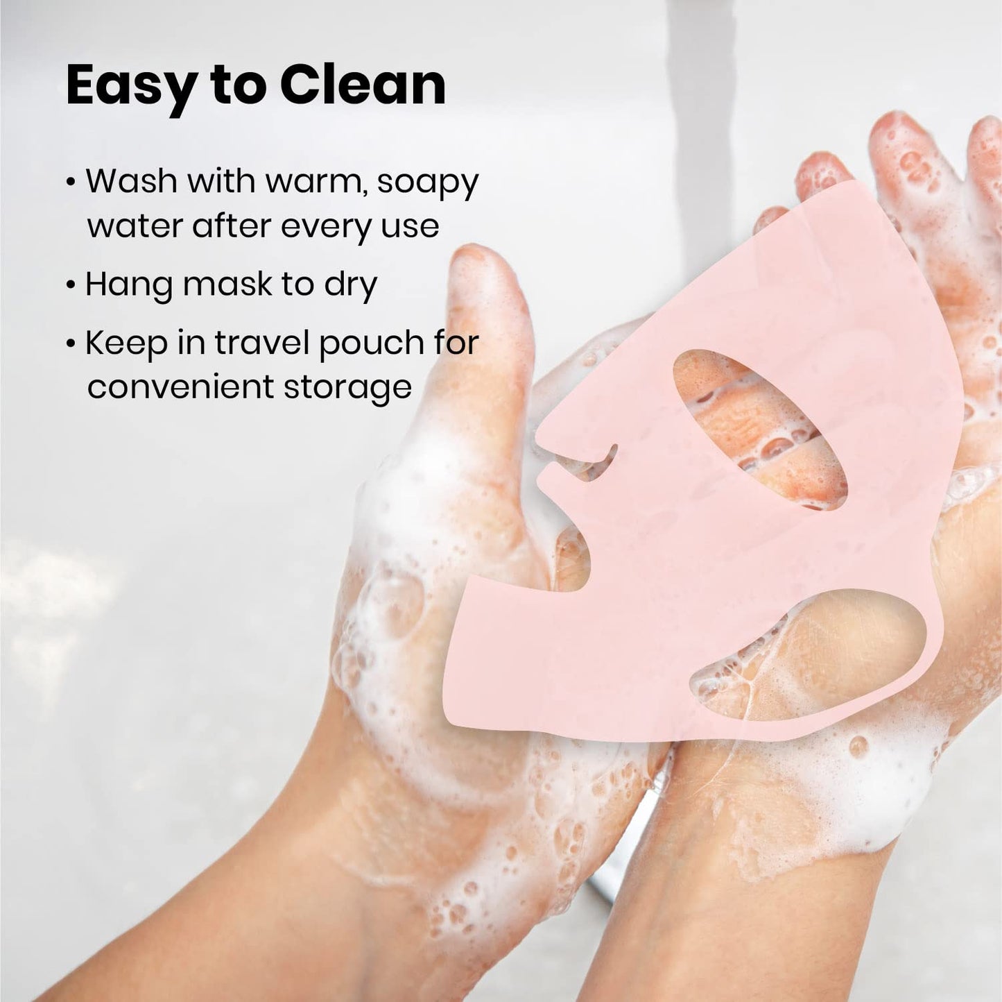 Lindo Silimask - Reusable Anti-Wrinkle Silicone Face Mask Holder for Sheet Masks, Moisturizing Facial Mask Cover, Prevent Evaporation, Beauty Face Beauty & Personal Care Lindo