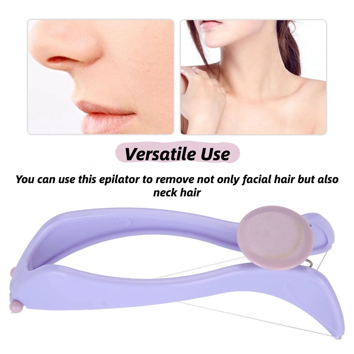 EIMSOAH Facial Hair Removal for Women, with Threading Removal Tool, Portable Size for Facial, Neck Hair (Glasses Box) Beauty and Personal Care EIMSOAH