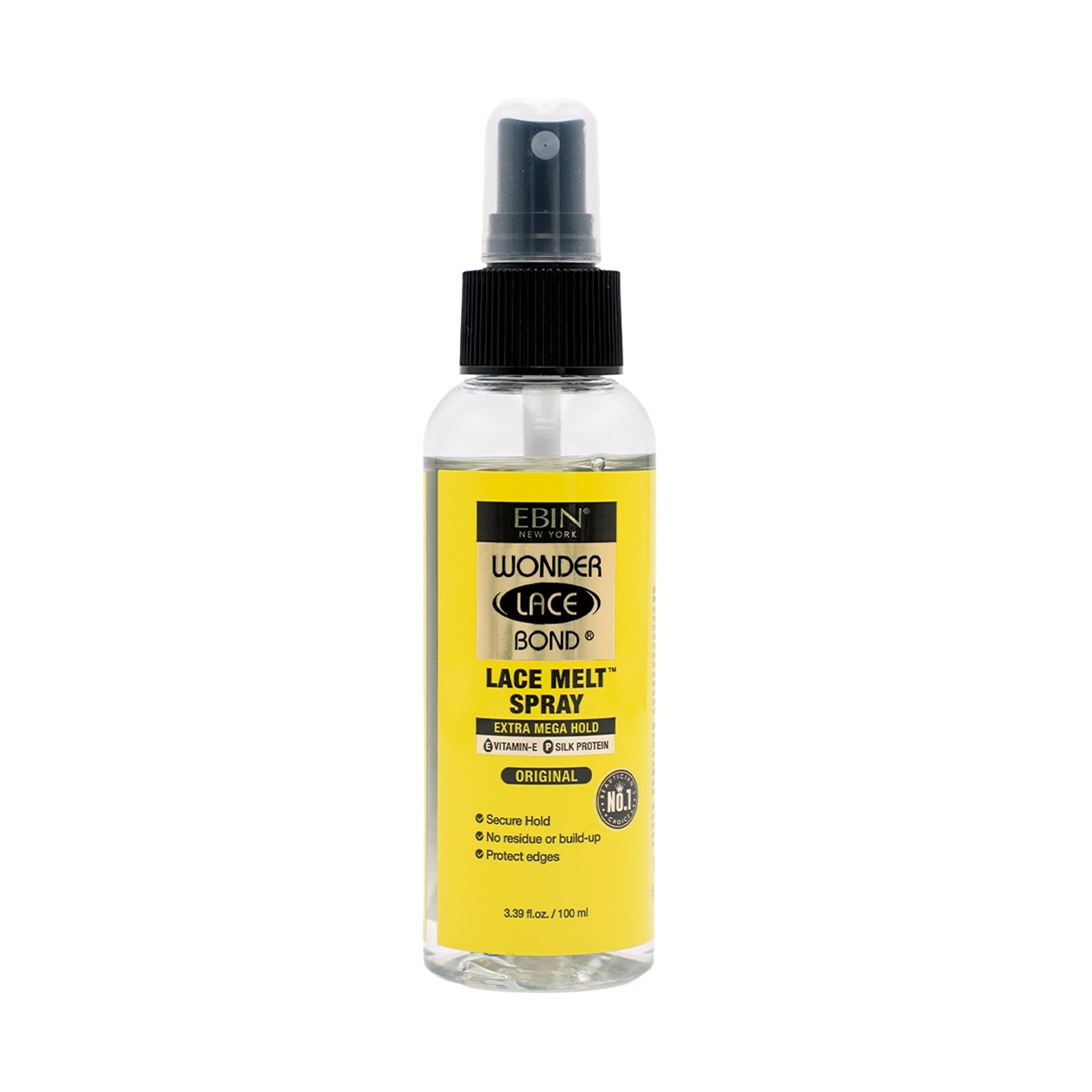 Wonder Lace Bond Melt Spray 3.39 Fl Oz / 100 ml - Extra Mega Hold (Original) | Flawless,Natural, and Sea mleass finish, No Reside, Long Lasting Beauty & Personal Care EBIN NEW YORK