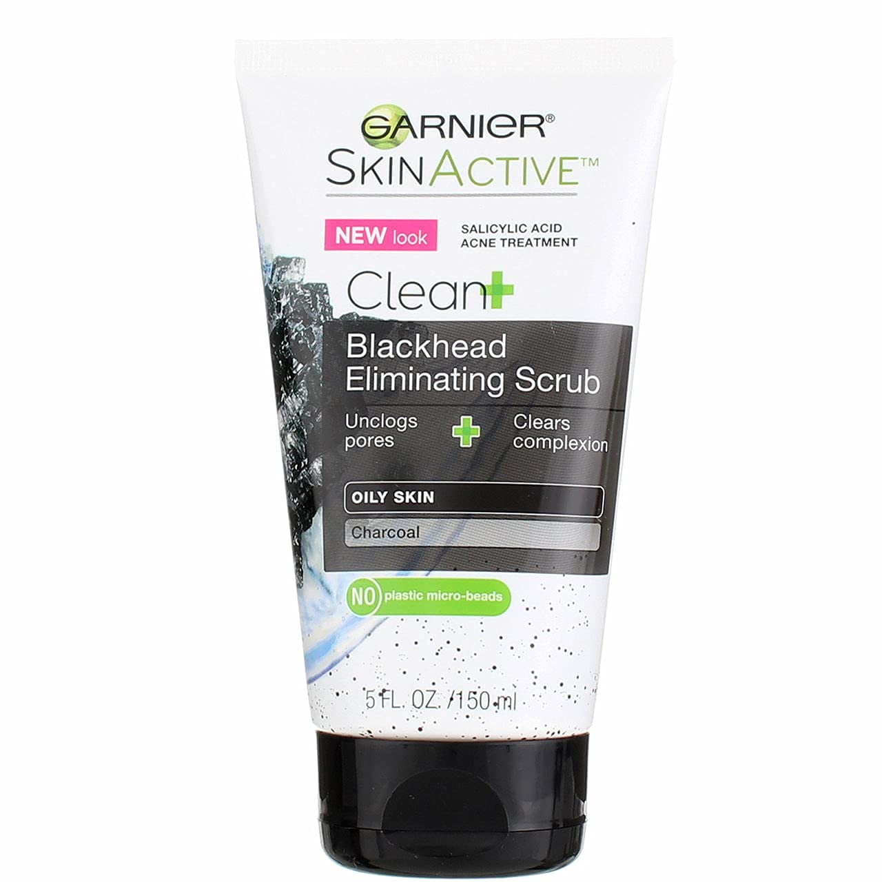 Garnier Clean Scrub Blackhead Eliminating 5 Ounce (145ml) (3 Pack) Beauty & Personal Care Garnier