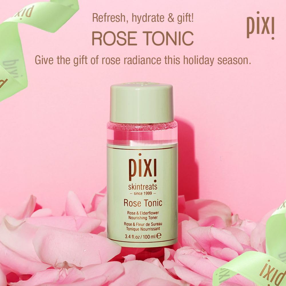 Pixi Rose Tonic Rose Hydrosol Toner Hydrates Skin, Minimize Redness, Rehydrates and Replenishes, 100mL/ 3.4 fl oz Beauty & Personal Care Pixi