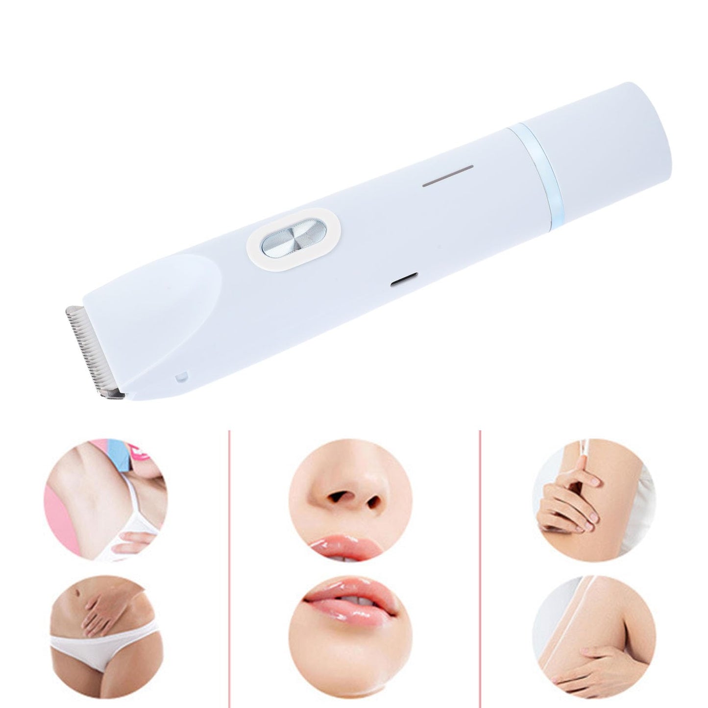TARSHYRY 2 in 1 Bikini Trimmer for Women, Dual Head Electric Razors for Women, IPX7 Water Proof Wet Dry Shaver for Bikini, Face, Underarm Legs (Blue) Beauty and Personal Care TARSHYRY