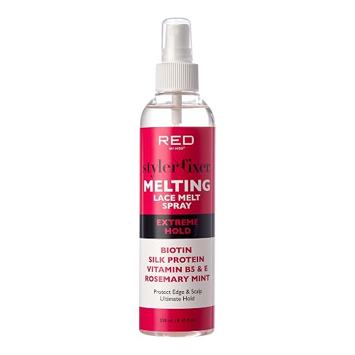 Kiss Lace Melting and Holding Spray - Strong Hair Adhesive for Wigs, Glueless Front Lace Bond (Extreme Hold) Beauty & Personal Care Red by Kiss