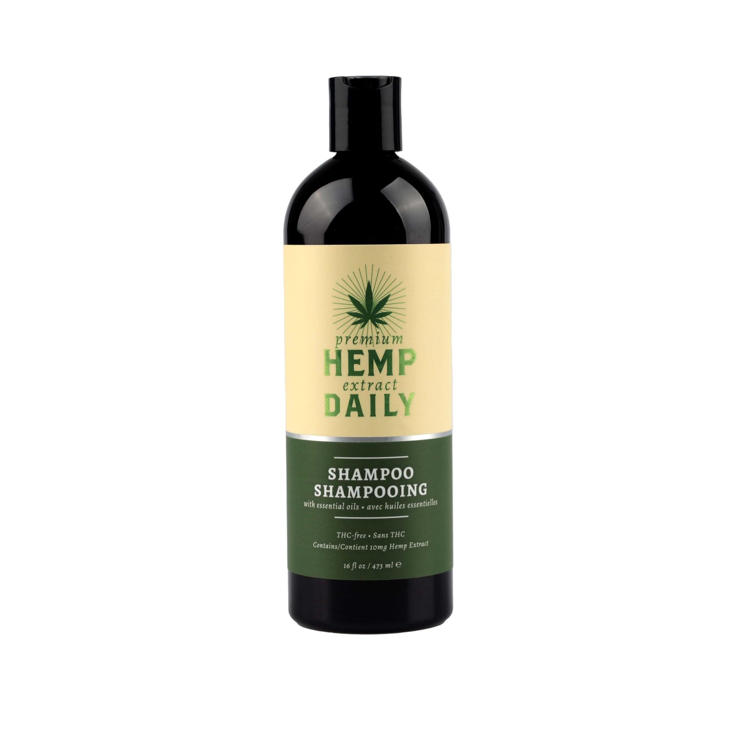 Hemp Daily Shampoo | Hemp, Argan, and Essential Oils | THC-free | 16 fl oz Beauty & Personal Care Premium Hemp Extract Daily
