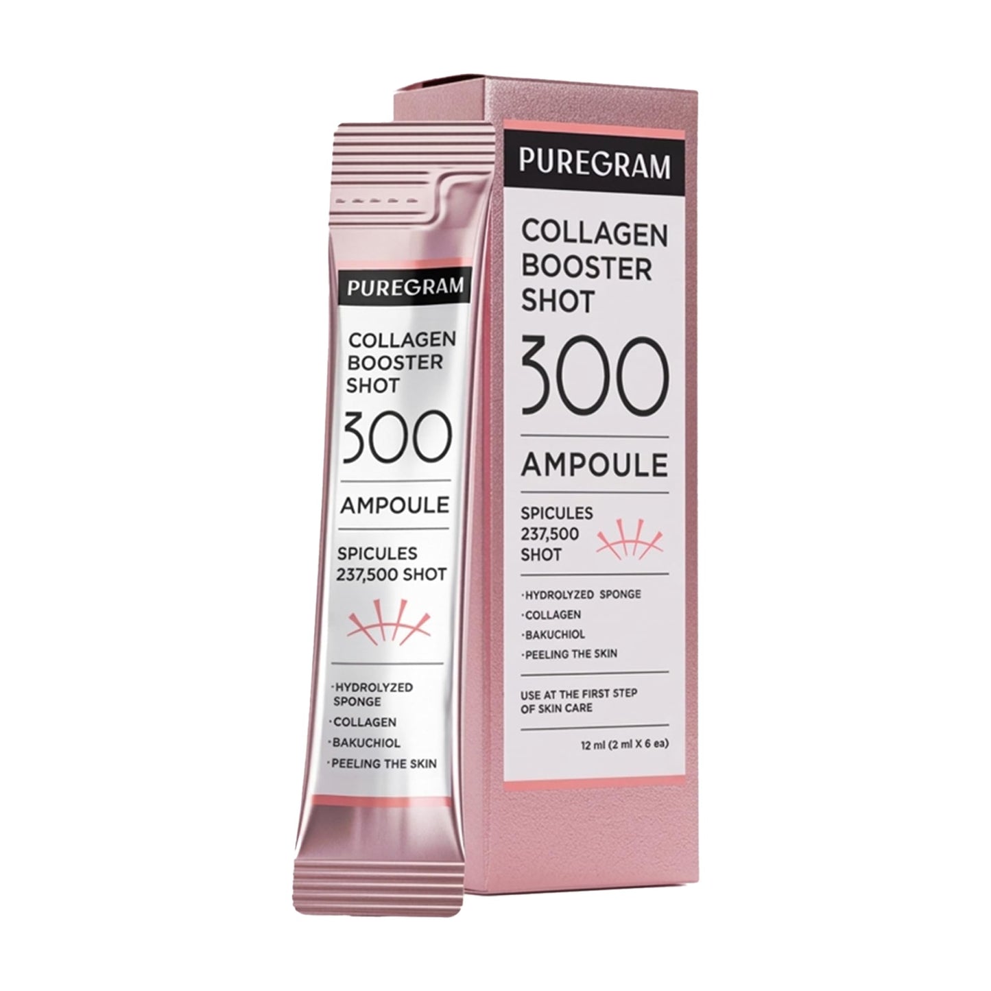 PUREGRAM Collagen Booster Shot 300 Ampoule, Advanced Spicule Microneedling Collagen Serum for Uneven Texture, Elasticity Look & Healthy Glow Beauty & Personal Care PUREGRAM