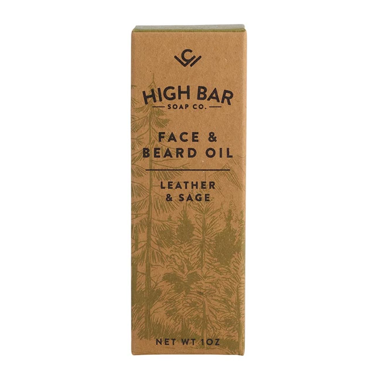 COLE WHEELER Vegan Leather & Sage Fragrance Face and Beard Oil, Natural Moisturizing, Vegan, Animal Fat Free, 1oz Beauty and Personal Care COLE WHEELER