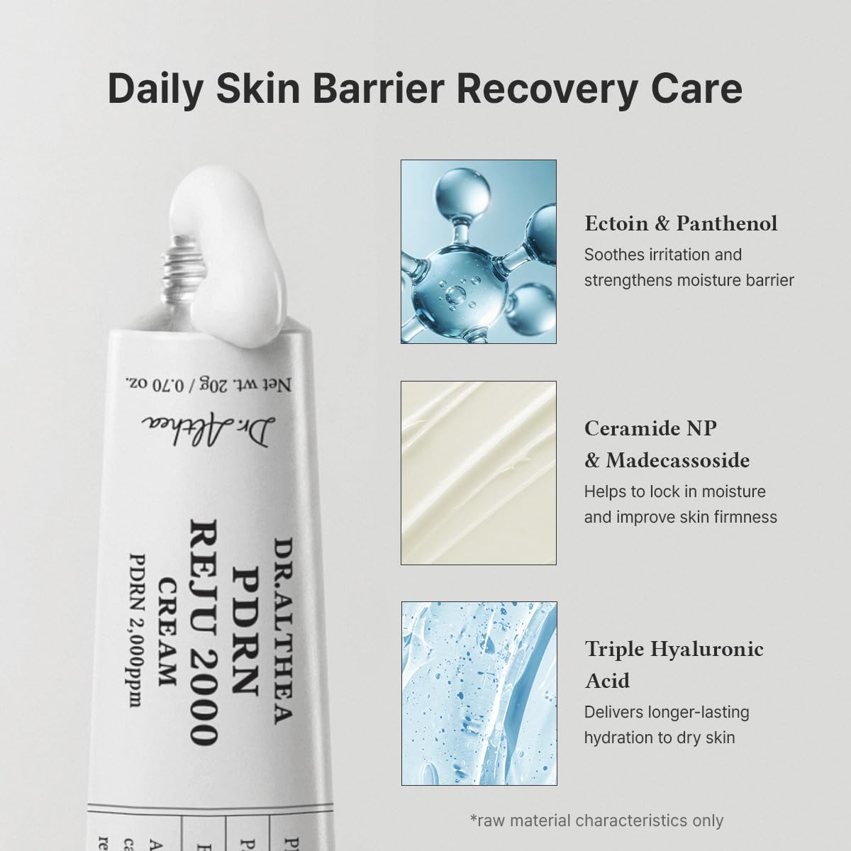 Dr.Althea PDRN Reju 2000 Cream, Korean Vegan Skin Care, 0.70 Fl Oz Beauty and Personal Care Dr.Althea