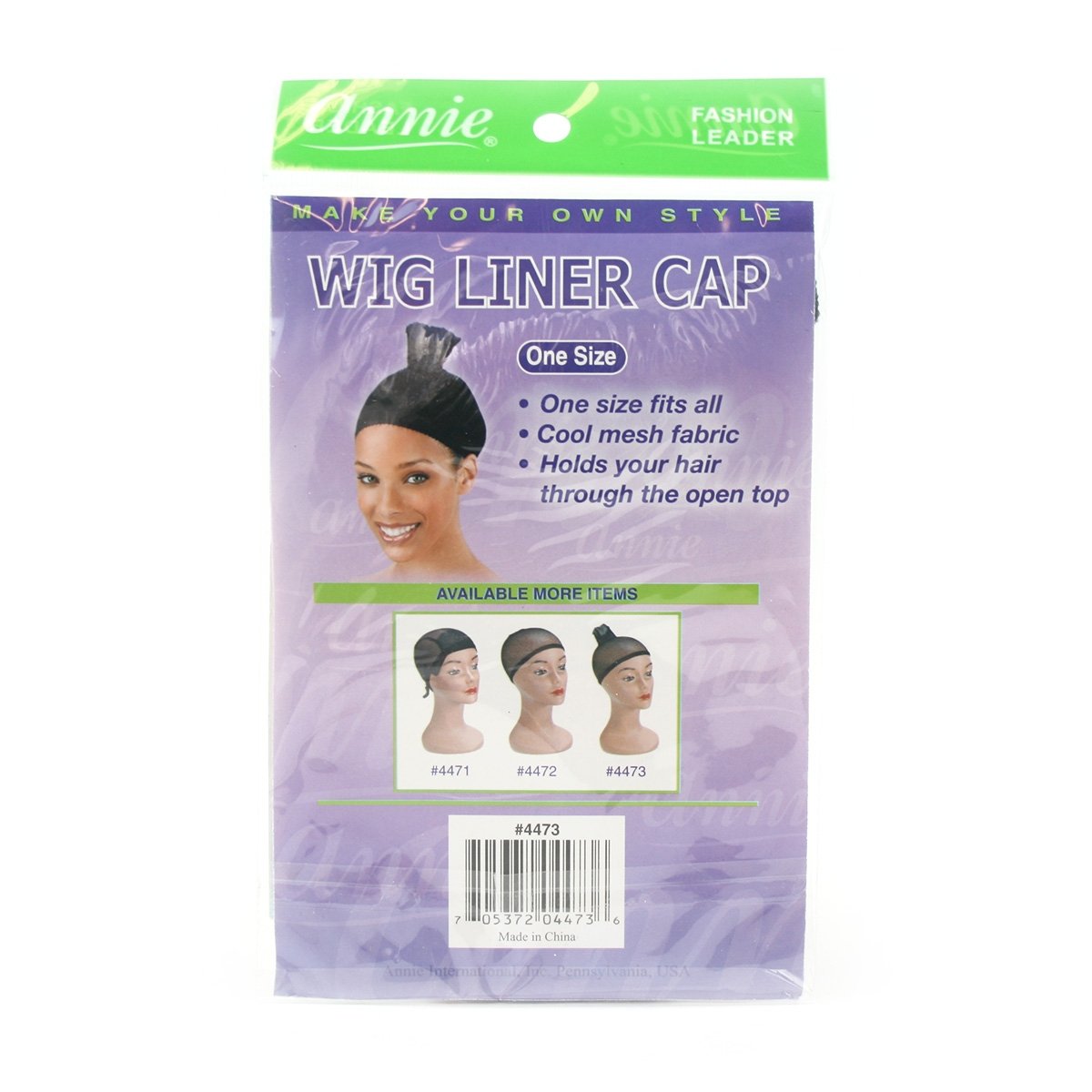 Annie Ms. Remi Wig Liner Cap Black