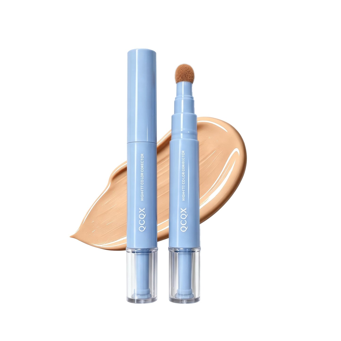 QCQX Dual-effect Concealer Pen & Foundation Eye Concealer - 24-Hour Long-LastingFull Coverage Matte Finish.Healthy Skin Glow Perfector Concealer Pen Beauty & Personal Care QCQX